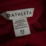 Athleta  Cozy Karma Twist Neck Sweatshirt Women’s Size XS Red Photo 4