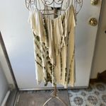 Doe & Rae  cream and green ruffle top S Photo 5