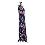 Vintage Maxi Floral Navy Maxi Dress Size M Blue Size M Photo 2