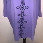 Woman Within  purple casual 1X short sleeve shirt Photo 2