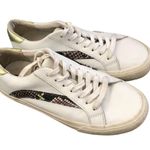 Madewell low top sidewalk snake skin embossed leather sneakers size 7.5 AH767 Photo 2