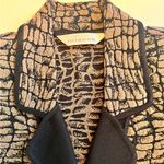 Misook Exclusively  Large Brown Black Button Collared Blazer‎ Jacket Photo 1