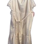 Stoney Clover Lane New Plus Size 4X White Sundress Linen Blend Tiered Stoney Clove LN Target Photo 0