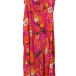 Old Navy Sleeveless Wide Leg Jumpsuit Tropical Print Size XL Photo 5