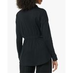 NEW TEREA Black Zoe Cinched Waist Oversized Shirt L Size L Photo 1