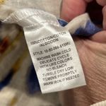 Tin Haul  Shirt Womens Large Cowgirl Pearl Snap Cream Blue Red Western Rodeo Photo 3