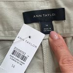 Ann Taylor Wide leg trousers pants with matching belt cream high waisted Sz 14 Photo 5