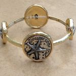 Two Tone Nautical Dreams Come True Stretch Gold Photo 0