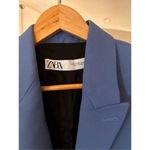 ZARA  Blue Polyester Blazer for Women Size‎ XS Blue Photo 1