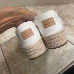 Toms Valencia Women's Espadrille Platform Slip On Casual Shoes White canvas Sz 9 Photo 3