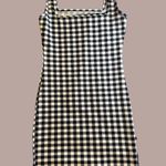 SheIn NWOT Black And White Gingham Mini Dress Photo 1