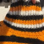 ZARA Striped Orange and Black Turtleneck Sweater Photo 3