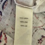 Chico's Chico’s Paisley Multi Print 100% Linen 3/4 Sleeves Jacket Women’s Size 2 (L-12) Photo 8