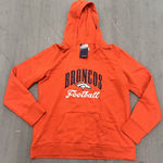 Fanatics Denver Broncos  Women's‎ Splatter Logo V-Neck Pullover Hoodie Orange XXL Photo 0