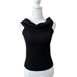 Club Monaco Womens Size XS Black Sleeveless Cowl Neck Photo 1
