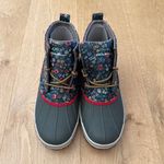 Eddie Bauer The Great +  Rain Booties Floral Size 9 Green Red Yellow Photo 5