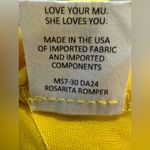 Show Me Your Mumu  Sunny Yellow Romper Size Small Photo 7