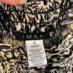 Iman size small black white metallic gold print wide leg pants worn 2 times EUC Photo 3