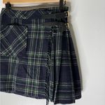 NWT Max & Co Tartan Check Wool Kilt Skirt with Buckle Straps Size 6 Green Photo 2