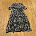 Max Studio  Blue Ruffled Tiered Midi Sundress Photo 2