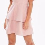 Missguided Blush Pink Double Layer Dress Photo 0