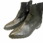 Topshop  Size 9.5 Black Soft Leather Blogger Fave Studded Ankle Bootie Photo 1