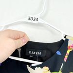 Yumi Kim Tunic Women Size Small Elana Tropical Short Sleeve Floral Shift Black Photo 1