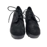 Soda Black Suede 90s Lace Up Chunky Platforms Boots Grunge Gothic Shoes Size 8 Photo 5
