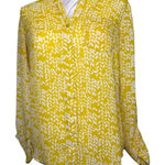 The Limited  yellow button up blouse Photo 0