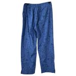 April Cornell Vintage Blue Floral Straight Leg Pants Medium NEW Deadstock Photo 1