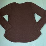 Old Navy thermal crewneck pullover long sleeve layering top charcoal gray size L Photo 2