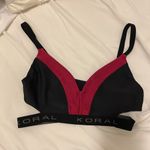 Koral Black and Pink Limerence sports bra Size Small Photo 4