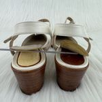 Salvatore Ferragamo Vintage  Slingback T Strap Sandals Sz 9AAA White NEEDS REPAIR Photo 6