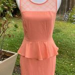 Forever 21 peplum waist coral peach color sleeveless dress Photo 1