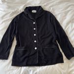 Sleeper Black Party Pajama Top Women’s Size M Button Photo 1