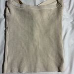 Beige tie front tube top Tan Photo 1