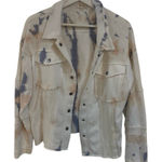 POL  NWOT space dye cream pink STYLE FKJ3 small oversized button up jacket Photo 0