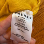 Twenty Montreal Mustard Yellow Ribbed Crop Top – NWT – Size M Size M Photo 3