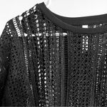 Fabletics Women’s Open Knit Sheer Cut Out Long Sleeve Cover Up Top Size Small Photo 4