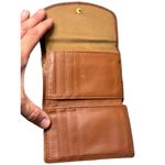 Sonoma Genuine Leather Wallet With Card Slots & Snap Closure Brown Photo 2