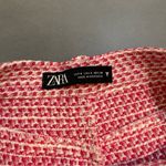 ZARA Pink and White Tweed Shorts Photo 3