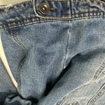 Highway Jeans HIGHWAY JEANS DISTRESSED DENIM JACKET SZ S WITH EMBROIDERED ROSES FRONT/BACK Photo 8