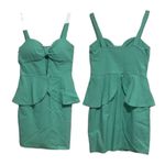 Charlotte Russe Small Seafoam Green / mint green Mini dress waist-defining peplum sexy summer​ Photo 1