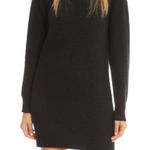 ALC Frank A.L.C. Gilbert Merino Wool Camel Long Sleeve Sweater Dress Charcoal Sz L $445 Photo 0