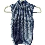 Alice + Olivia Tomi Two-Tone Chunky Knit Sleeveless Mock Neck Sweater XS… Photo 0