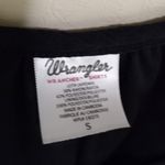 Wrangler S Boho Western Lace Trimmed Peasant Tunic Top Cowgirl Style in Black Photo 1