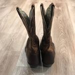 Ariat  Snip Toe Brown Leather Cowgirl Boots Scallop Photo 8