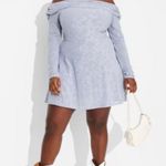 Wild Fable Women's L Flocked Mini Fit & Flare Holiday Dress Floral Off Shoulder Photo 0