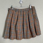 Hot Topic  Academia Brown Plaid Mini Skirt Medium Photo 3