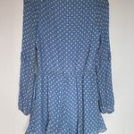Jonathan Simkhai Caroline polka-dot baby blue silk playsuit romper size S small Photo 8